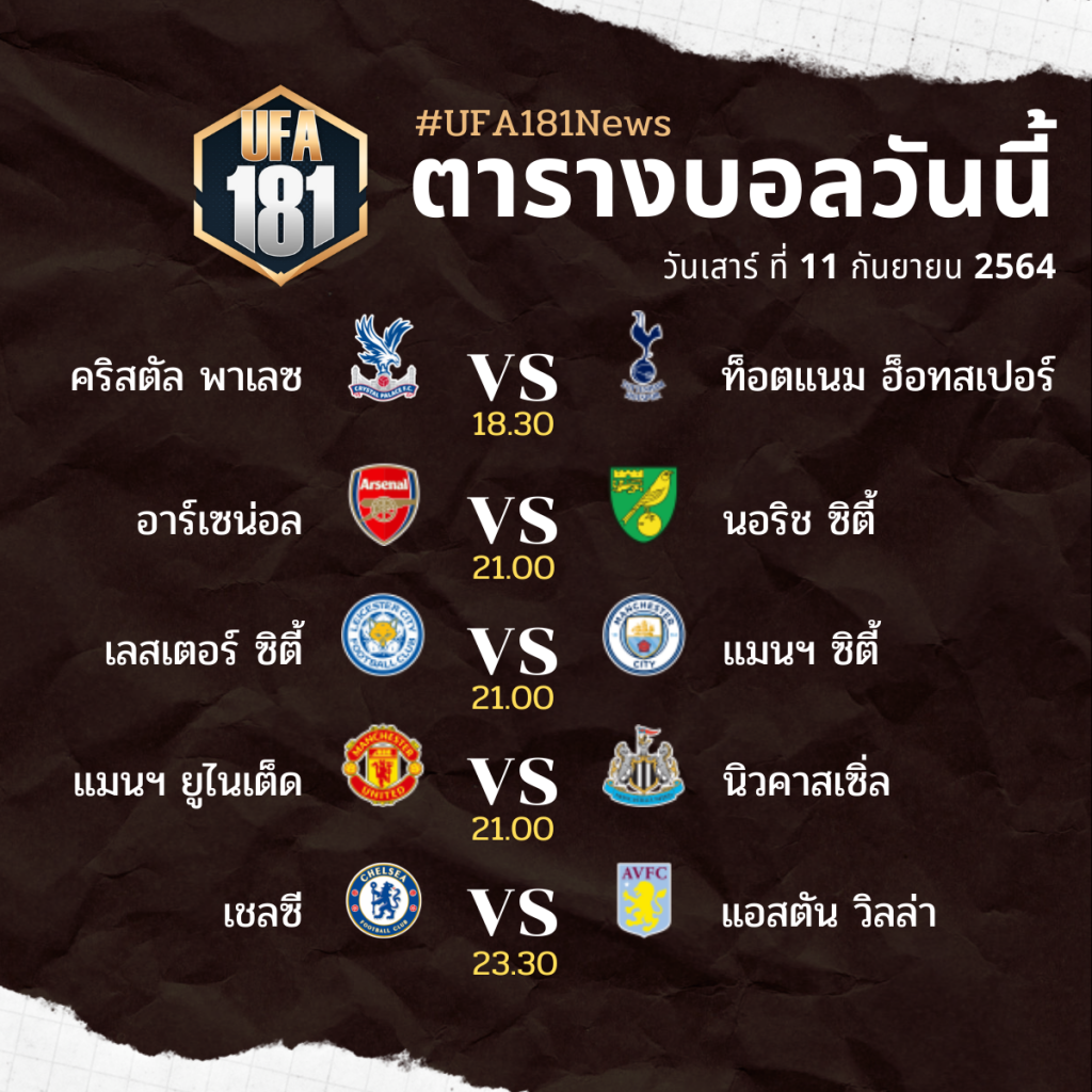 ตารางบอลอังกฤษ